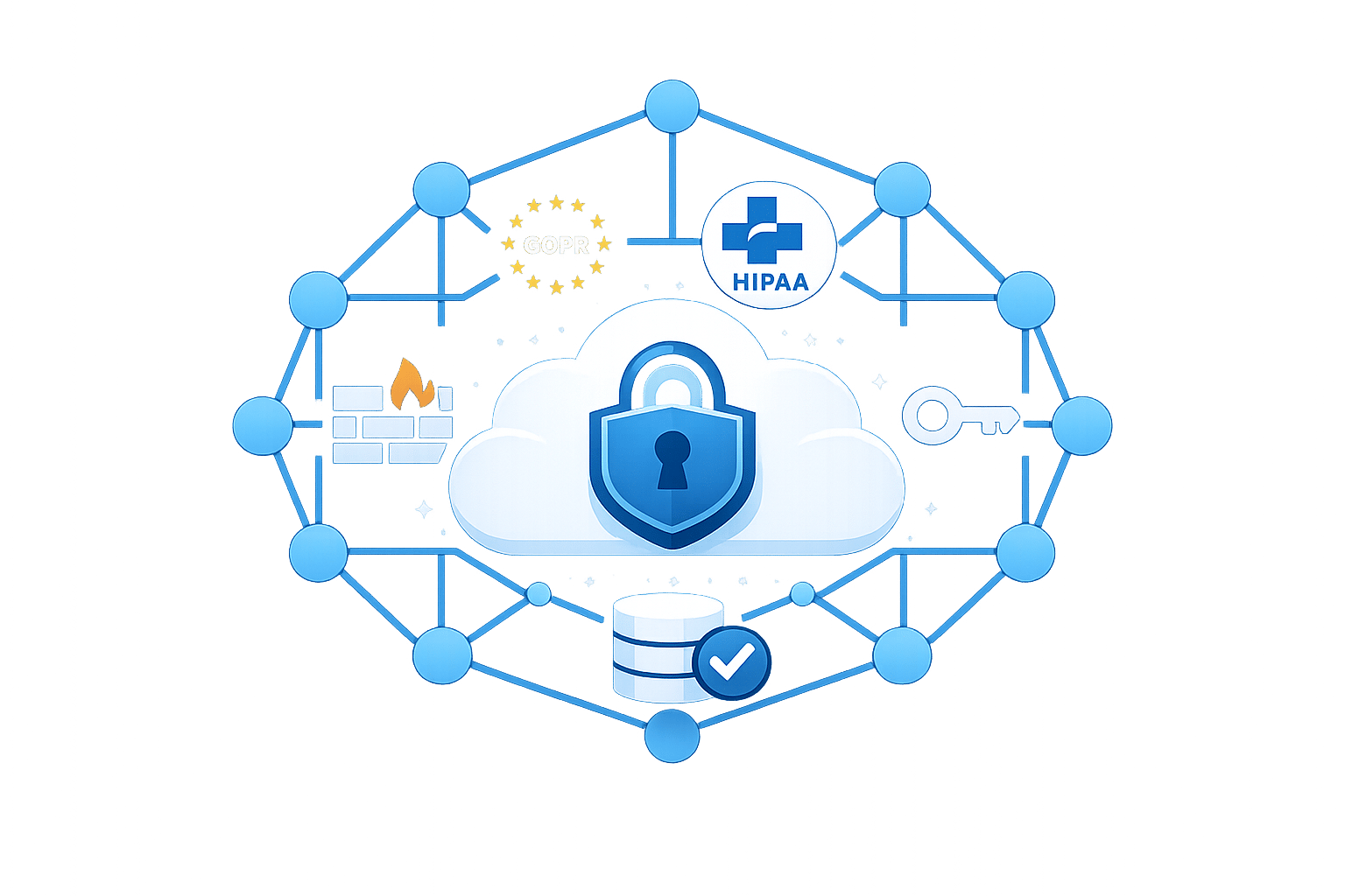 AWS Network Security for GDPR and HIPAA Compliance